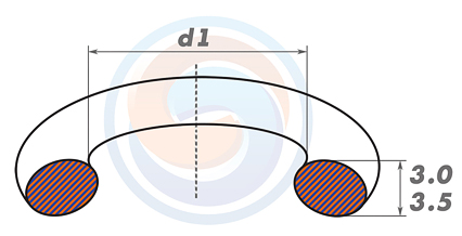 Кольца ОСТ уплотнительное круглого сечения 3.0-3.5 мм