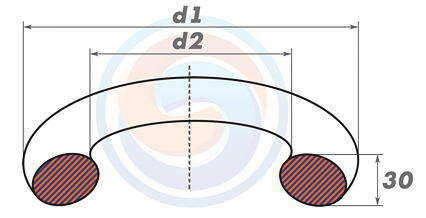 Кольца уплотнительные резиновые ГОСТ 9833-73 (18829-73) круглого сечения 3.0 мм